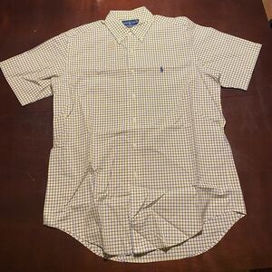 Vintage Polo Ralph Lauren Men’s Plaid Summer Button Front Shirt Sz Medium